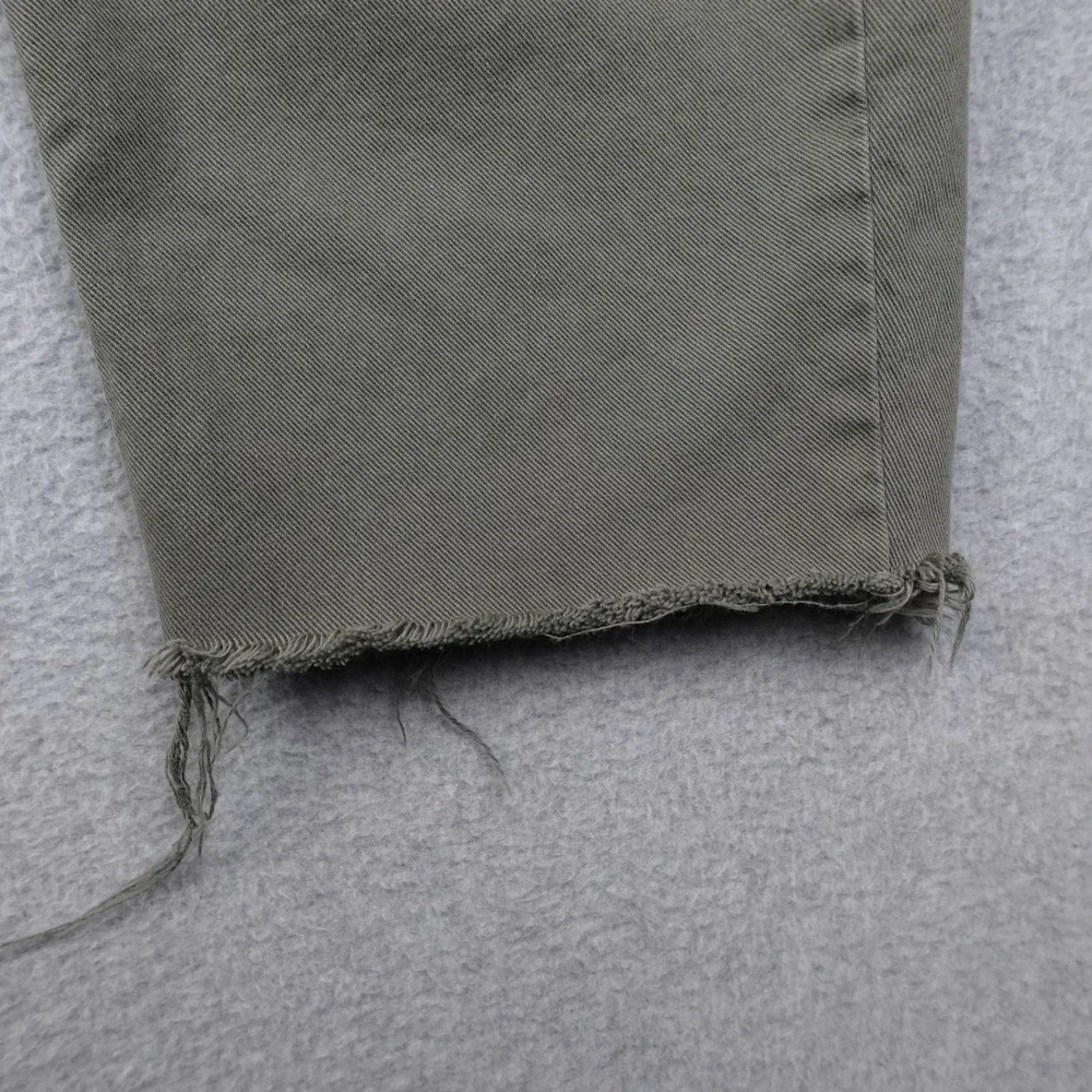 Women's High-Rise Wide Leg Jeans in Olive Green